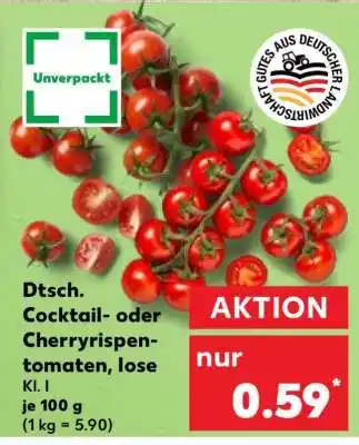 Kaufland Dtsch. Cocktail- oder Cherryrispentomaten, lose Angebot