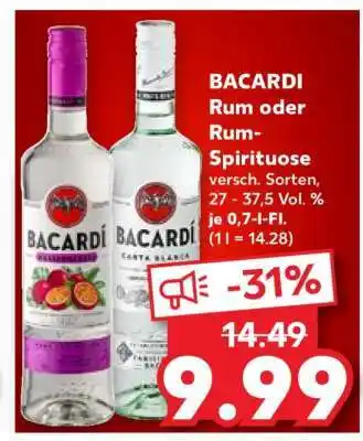 Kaufland BACARDI Rum oder Rum-Spirituose Angebot