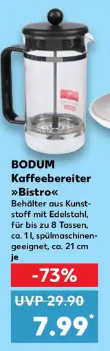 Kaufland BODUM Kaffeebereiter Bistro Angebot