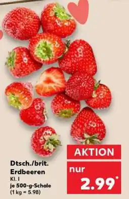 Kaufland Dtsch./brit. Erdbeeren Angebot