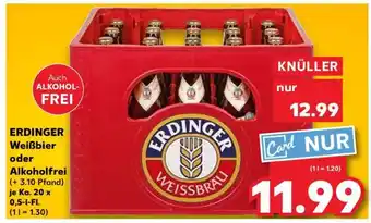 Kaufland ERDINGER Weißbier oder Alkoholfrei Angebot