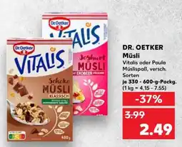 Kaufland DR. OETKER Müsli Angebot