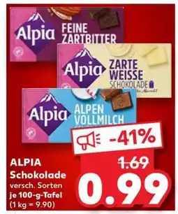 Kaufland Alpia Schokolade Angebot