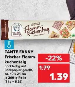 Kaufland TANTE FANNY Frischer Flammkuchenteig Angebot