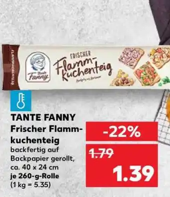 Kaufland TANTE FANNY Frischer Flammkuchenteig Angebot