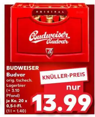 Kaufland Budweiser Budvar Angebot