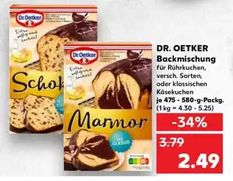 Kaufland Dr. Oetker Backmischung Angebot