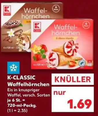 Kaufland K-CLASSIC Waffelhörnchen Angebot