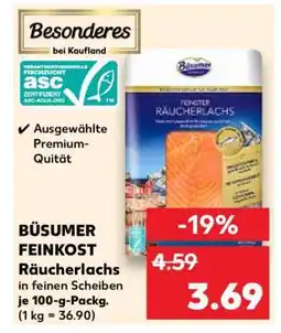 Kaufland BÜSUMER FEINKOST Räucherlachs Angebot