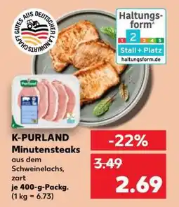 Kaufland K-PURLAND Minutensteaks Angebot