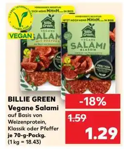 Kaufland Billie Green Vegane Salami Angebot