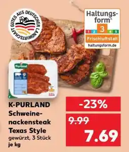 Kaufland K-PURLAND Schweinenackensteak Texas Style Angebot