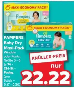 Kaufland Pampers baby-dry Maxi Pack Angebot