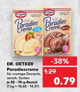 Kaufland DR. OETKER Paradiescreme Angebot