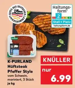 Kaufland K-PURLAND Hüftsteak Pfeffer Style Angebot