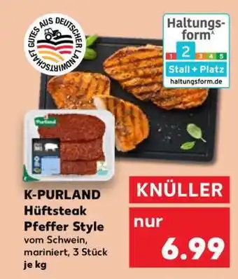 Kaufland K-PURLAND Hüftsteak Pfeffer Style Angebot