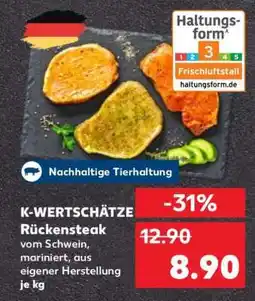 Kaufland K-WERTSCHÄTZE Rückensteak Angebot