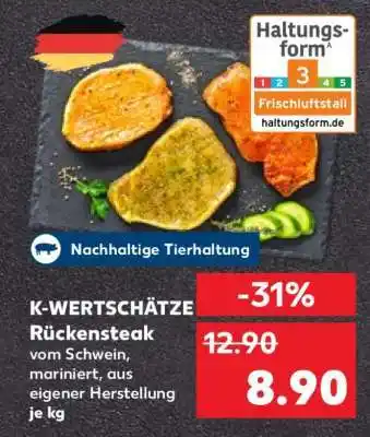 Kaufland K-WERTSCHÄTZE Rückensteak Angebot