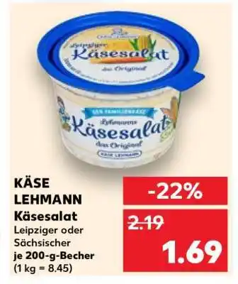 Kaufland Käse Lehmann Käsesalat Angebot