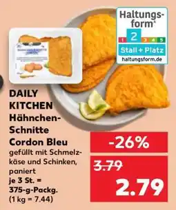 Kaufland DAILY KITCHEN Hähnchen-Schnitte Cordon Bleu Angebot