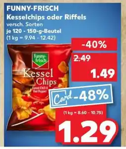Kaufland FUNNY-FRISCH Kesselchips oder Riffels Angebot