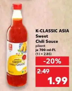 Kaufland K-CLASSIC ASIA Sweet Chili Sauce Angebot