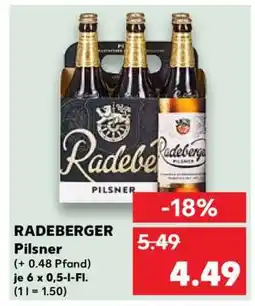 Kaufland Radeberger Pilsner Angebot