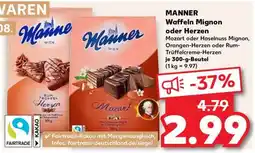 Kaufland MANNER Waffeln Mignon oder Herzen Angebot