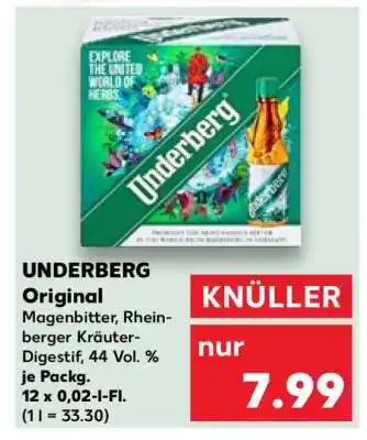 Kaufland UNDERBERG Original Angebot