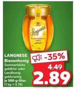 Kaufland LANGNESE Bienenhonig Angebot