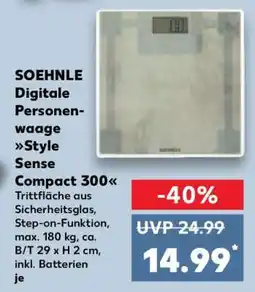 Kaufland SOEHNLE Digitale Personenwaage Style Sense Compact 300 Angebot