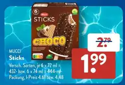 Aldi Süd MUCCI Sticks Angebot