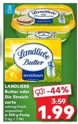 Kaufland LANDLIEBE Butter oder Die Streichzarte Angebot