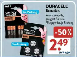 Aldi Süd Duracell Batterien³ Angebot