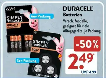 Aldi Süd Duracell Batterien³ Angebot