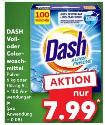 Kaufland DASH Voll- oder Colorwaschmittel Angebot