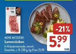 Aldi Süd MEINE METZGEREI Lammrücken Angebot