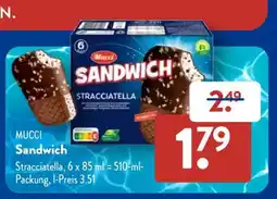 Aldi Süd MUCCI Sandwich Angebot
