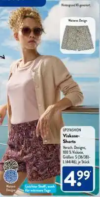 Aldi Süd UP2FASHION Viskose-Shorts Angebot