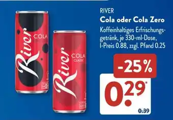 Aldi Süd RIVER Cola oder Cola Zero Angebot