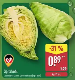 Aldi Nord Spitzkohl Angebot