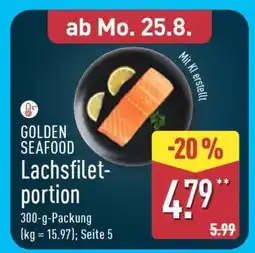 Aldi Nord GOLDEN SEAFOOD Lachsfiletportion Angebot