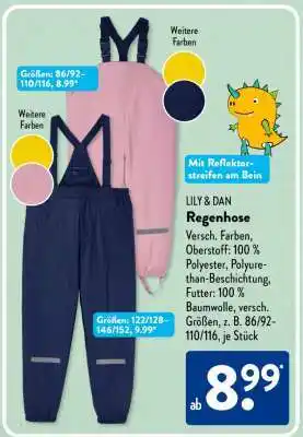 Aldi Süd LILY & DAN Regenhose Angebot