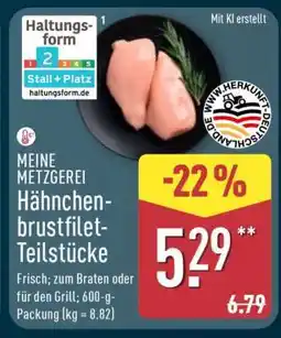 Aldi Nord MEINE METZGEREI Hähnchenbrustfilet-Teilstücke Angebot
