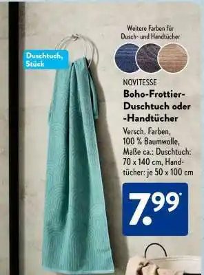 Aldi Süd Boho-Frottier-Duschtuch oder -Handtücher Angebot