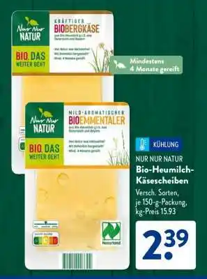Aldi Süd Bio-Heumilch-Käsescheiben Angebot