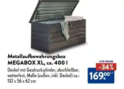 Aldi Süd Metallaufbewahrungsbox MEGABOX XL Angebot