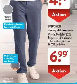 Aldi Süd UP2FASHION Jersey-Chinohose Angebot