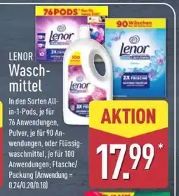 Aldi Nord Lenor Waschmittel Angebot