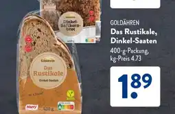 Aldi Süd GOLDÄHREN Das Rustikale, Dinkel-Saaten Angebot